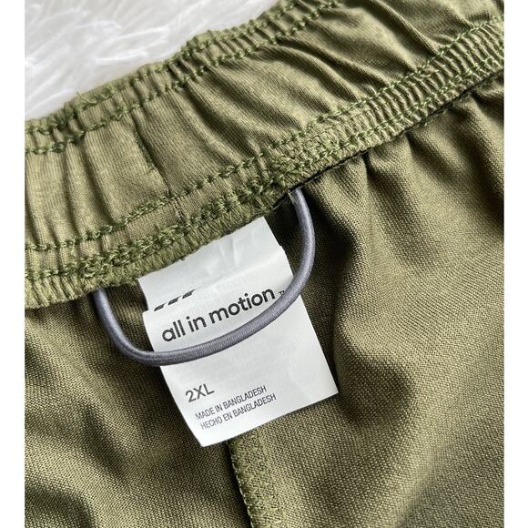 NWT all in motion Training Short olive green Quick Dry Men Sz 2XL NWT - Picture 11 of 11